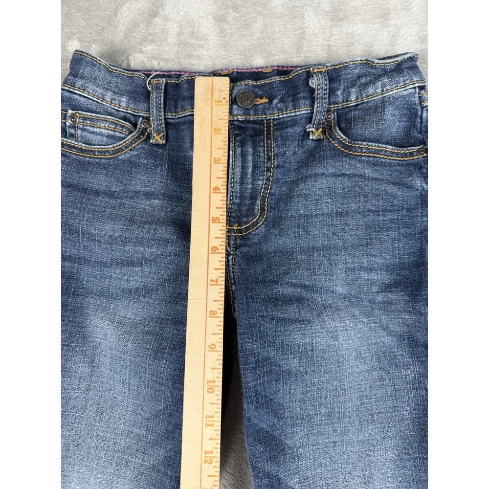 Wrangler Girls Jeans Size 12 Regular Blue Western Bootcut Embroidered W Pockets